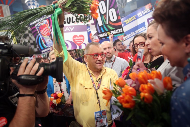 Jurek Owsiak w sztabie WOŚP