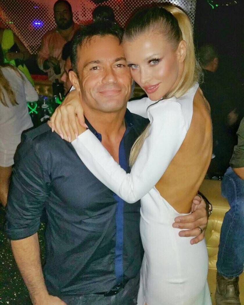 Joanna Krupa i Romain Zago na jego urodzinach