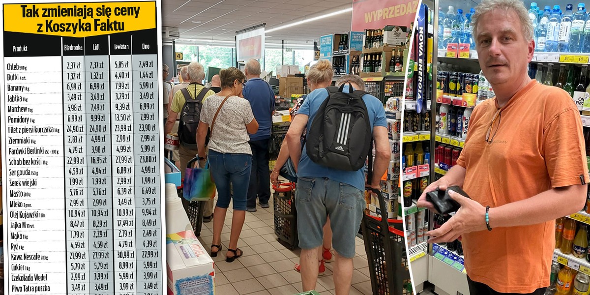 biedronka, Lidl, Lewiatan, Dino. Odwiedziliśmy sklepy, gdzie Polacy chętnie robią zakupy i popatrzyliśmy na ceny. Nie jest dobrze...