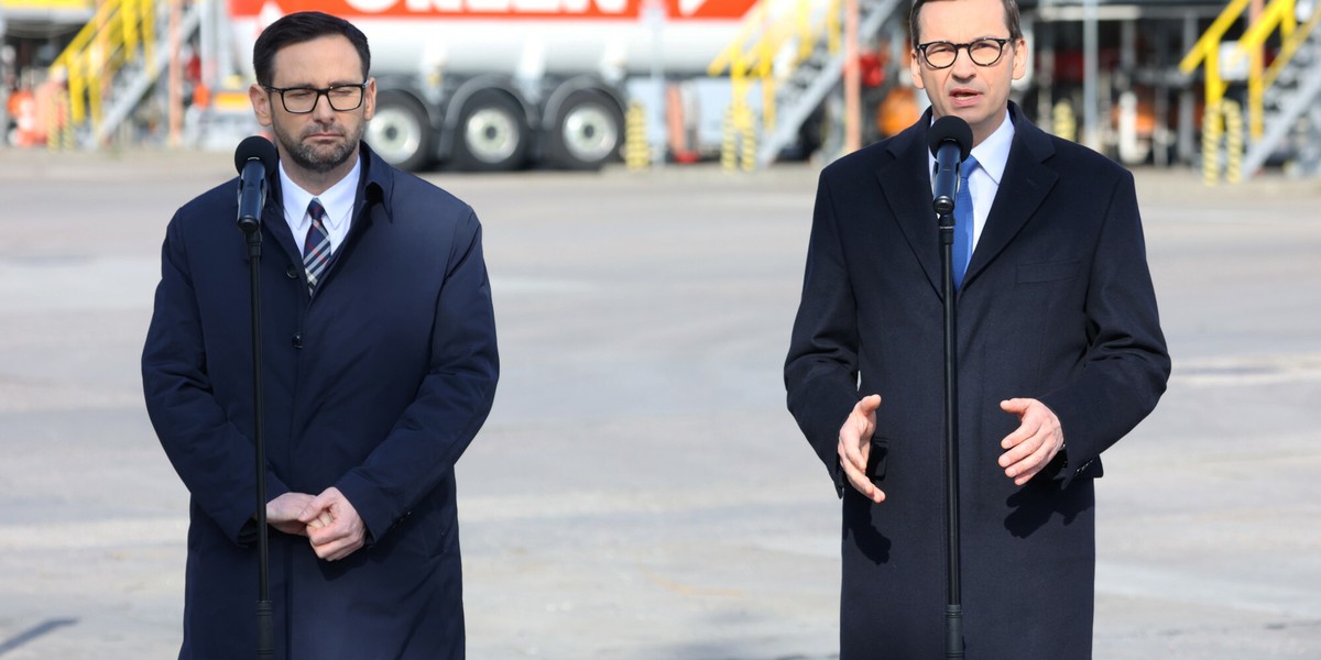 Daniel Obajtek i Mateusz Morawiecki