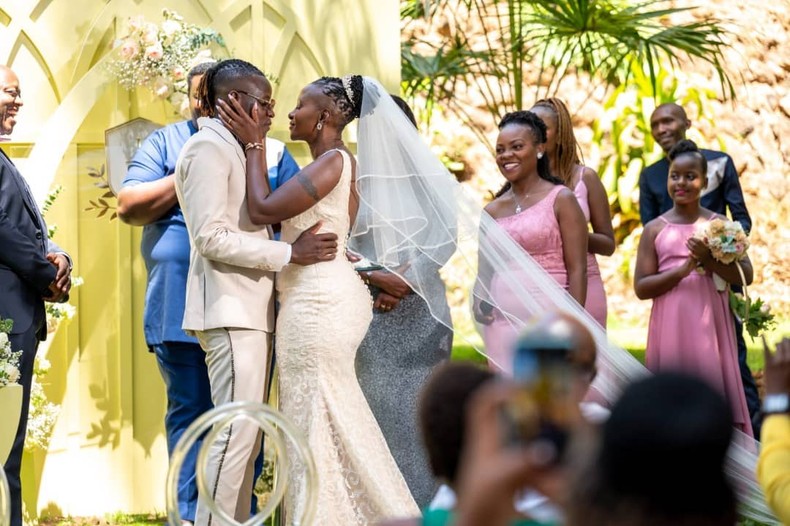 Guardian Angel weds fiancée Esther Musila in private wedding [Photos]
