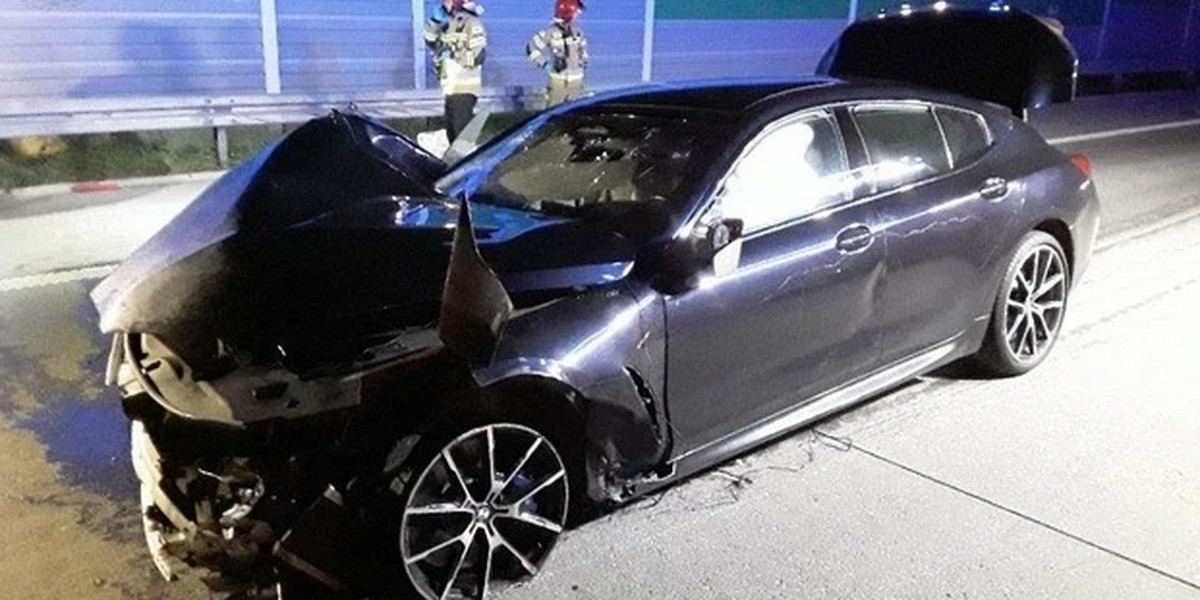 BMW prowadzone przez Sebastiana M. uczestniczyło w wypadku na A1.