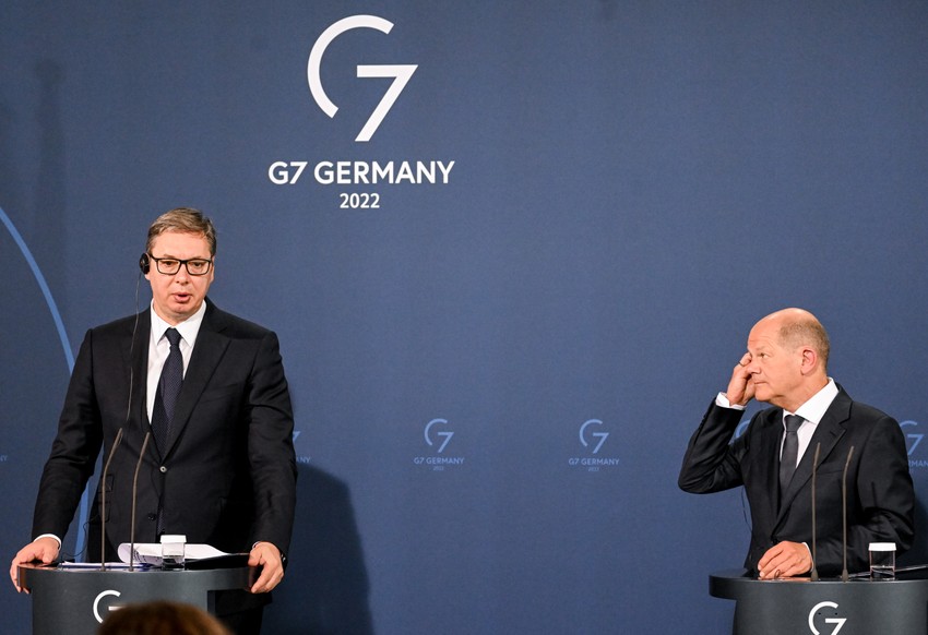 Aleksandar Vučić i Olaf Šolc