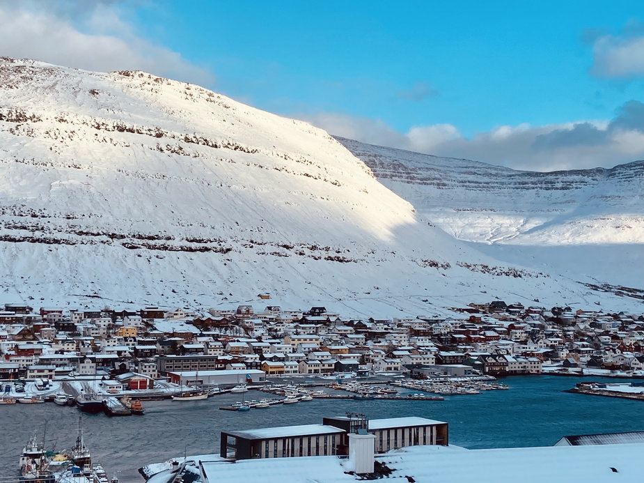 Klaksvík zimą