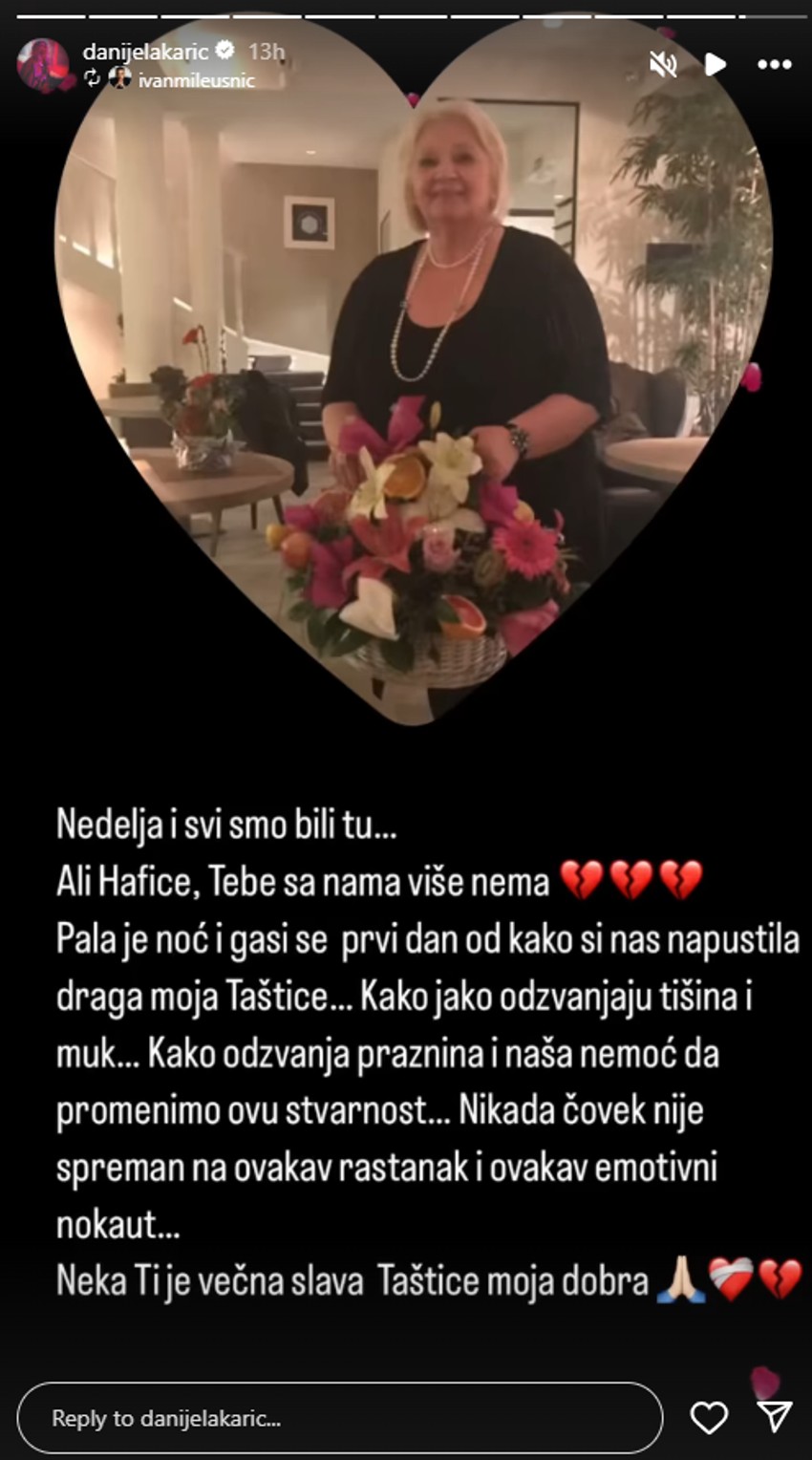 Ivan Mileusnić se oprostio od Hafe Karić