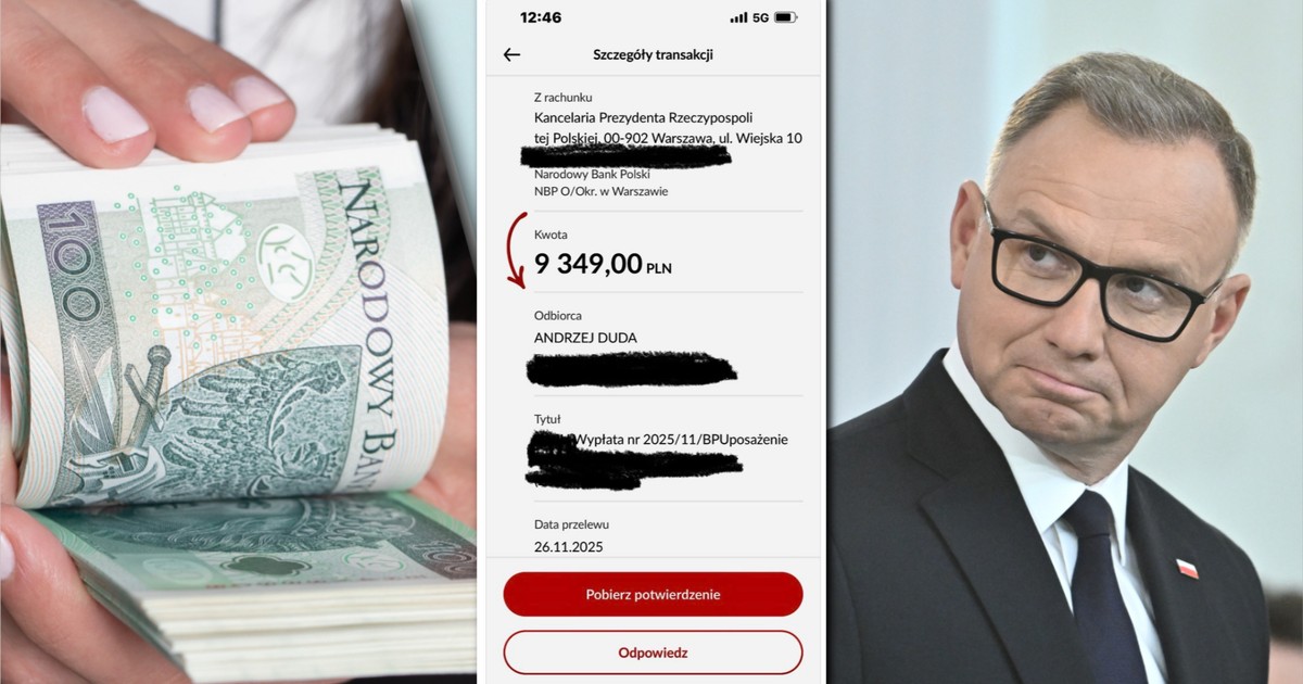 Andrzej Duda pokazał przelew z pierwszą wypłatą. "Nie wszystko nam powiedział"