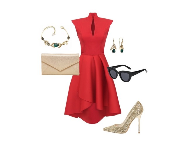 Modny duet czerwieni i złota. STYLIZACJA na wesele