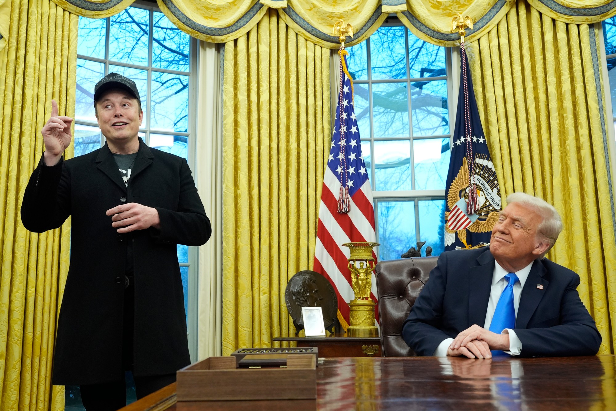 Elon Musk a Donald Trump.