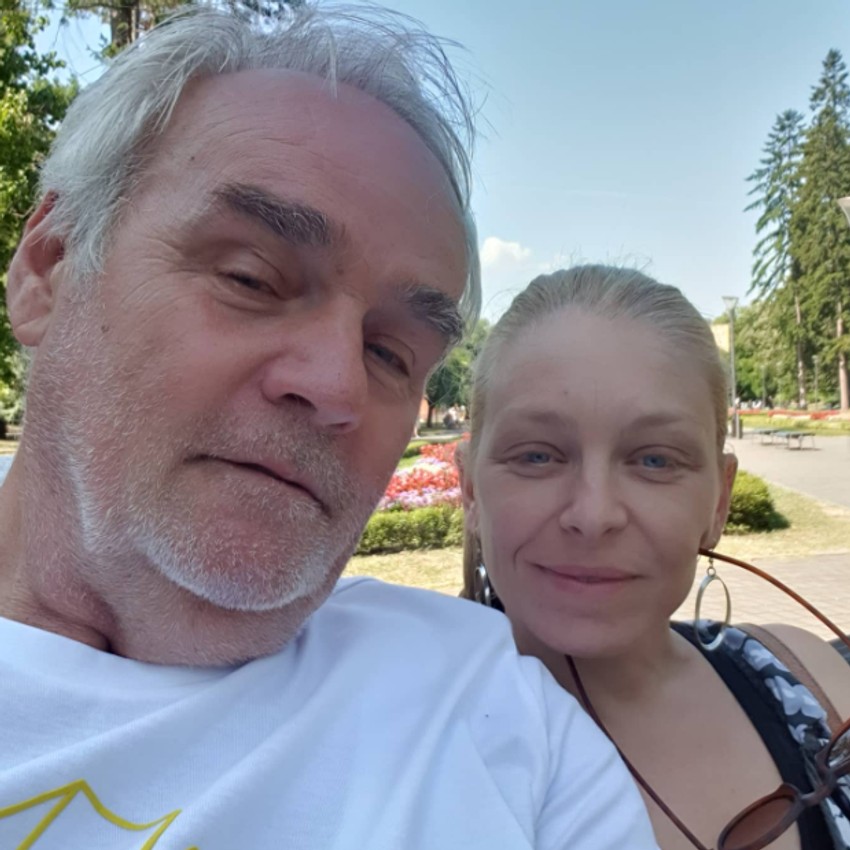 Slobodan Ćustić sa ženom