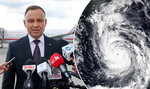 Tajfun pokrzyżował plany prezydenta. Wyprawa po pieniądze  odwołana