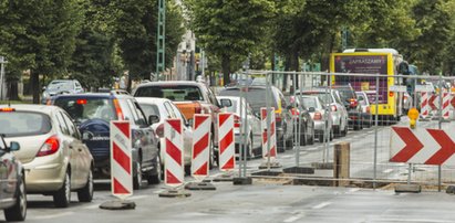 Wielkie korki na Królowej Jadwigi