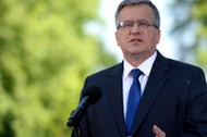 WARSZAWA PREZYDENT KOMOROWSKI WYBORY DO PE BRIEFING