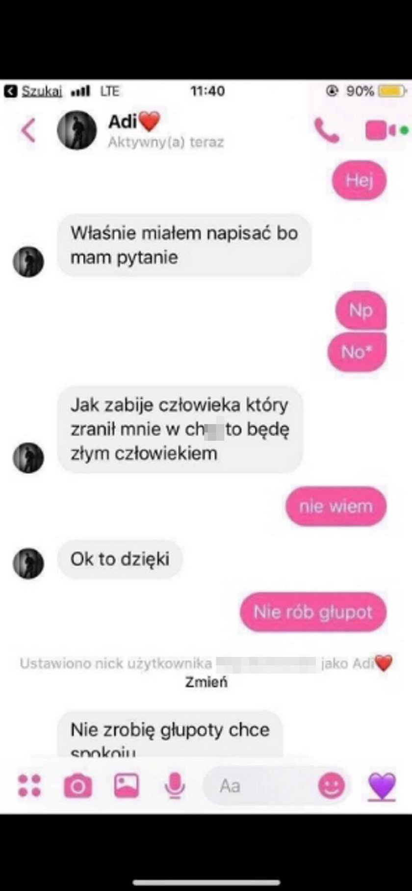 Dotarliśmy do korespondencji Adriana z Patrycją