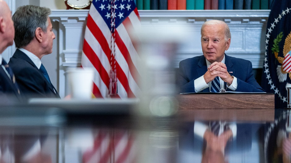 Prezydent USA Joe Biden i sekretarz stanu Antony Blinken