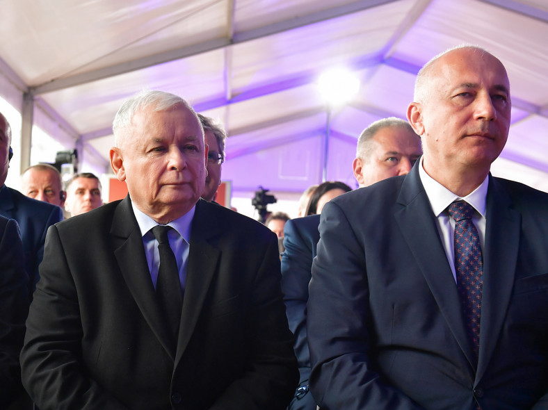 Jarosław Kaczyński i Joachim Brudziński w 2019 r.