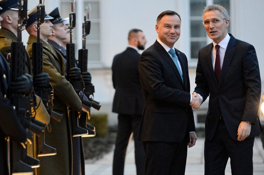 Andrzej Duda i Jens Stoltenberg