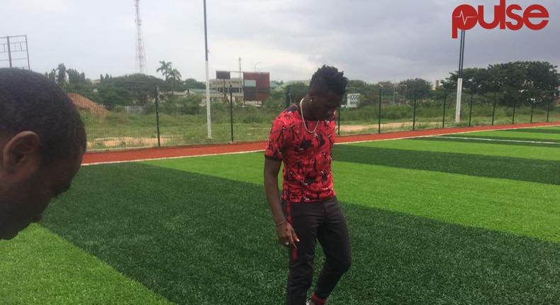 Asamoah Gyan inspects progress of Astroturf project 