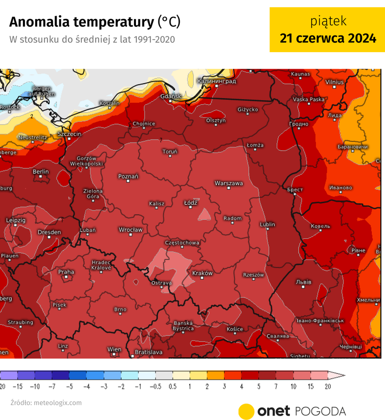 W piątek temperatura przekroczy normę nawet o ok. 10 st. C