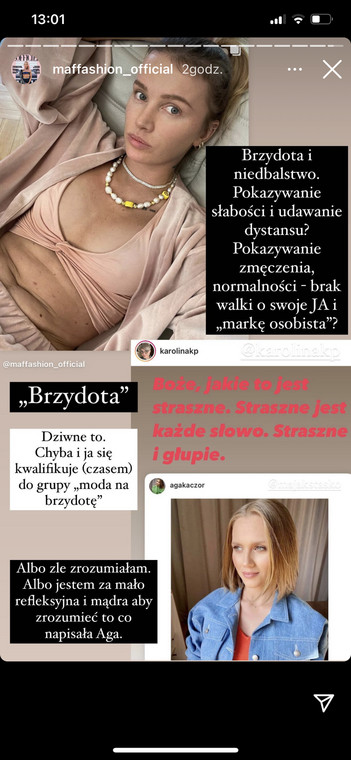 Maffashion odpowiedziała Agnieszce Kaczorowskiej