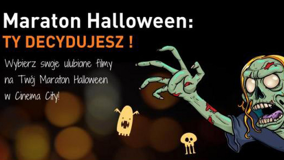 Jeśli jesteś fanem horrorów nie możesz przegapić nocnych Maratonów Halloween, organizowanych w 15 kinach Cinema City w całej Polsce.