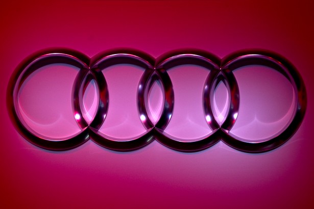 Logo Audi. Fot. Andrew Harrer/Bloomberg