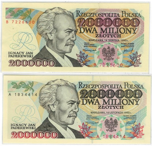 Polskie historyczne banknoty - autor: zbiory Justyny i Damiana Okrętów