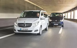 Mercedes klasy V kontra VW T5 Multivan