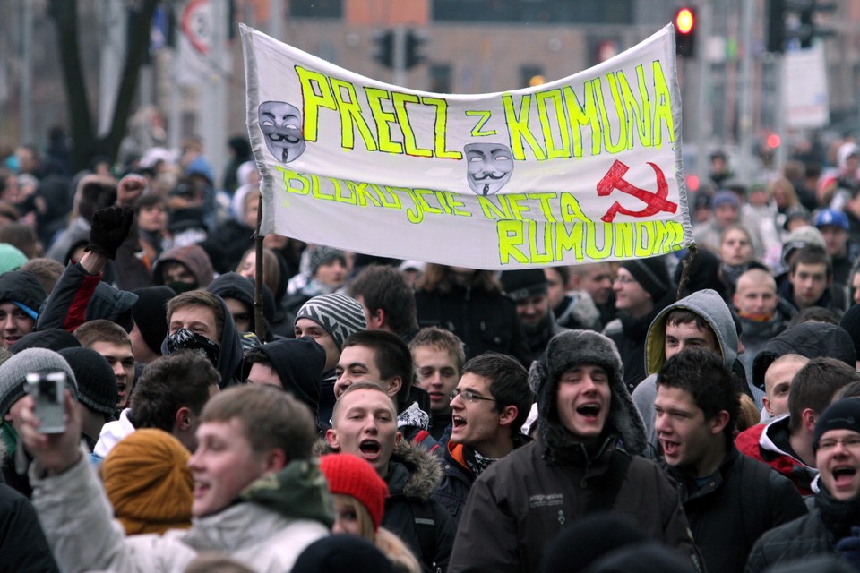 Protest przeciwników podpisania ACTA