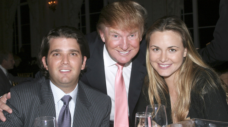 Ifjabb Donald Trump, Donald Trump és Vanessa Trump 2007-ben /Fotó: Northfoto