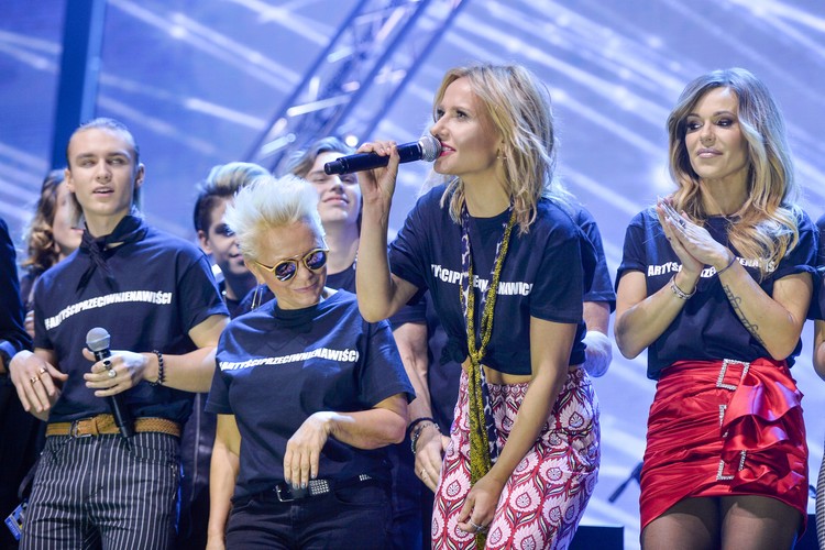 Doda, Patrycja Markowska, Małgorzata Ostrowska. Koncert przeciwko nienawiści. Łódź, Atlas Arena, 27 lutego 2019 rok