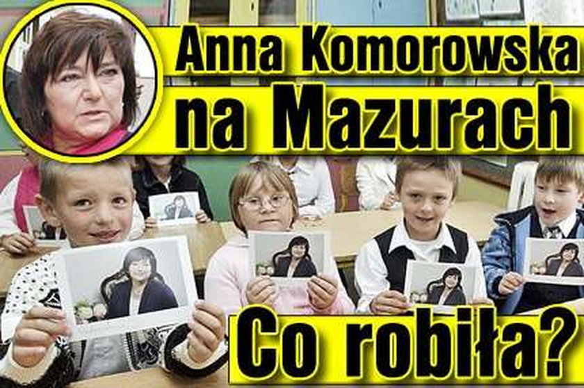 Anna Komorowska na Mazurach. Co robiła?