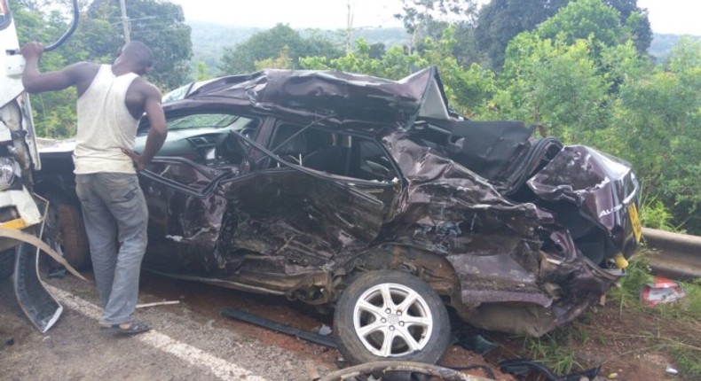 File image of a vehicle that was involved in an accident