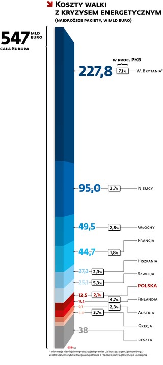 Koszty walki z kryzysem energetycznym