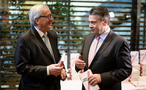 Jean-Claude Juncker i Sigmar Gabriel