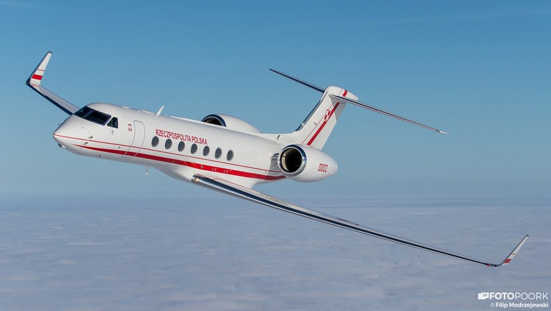 Rządowy Gulfstream G550 - smukła sylwetka i bogate wnętrze