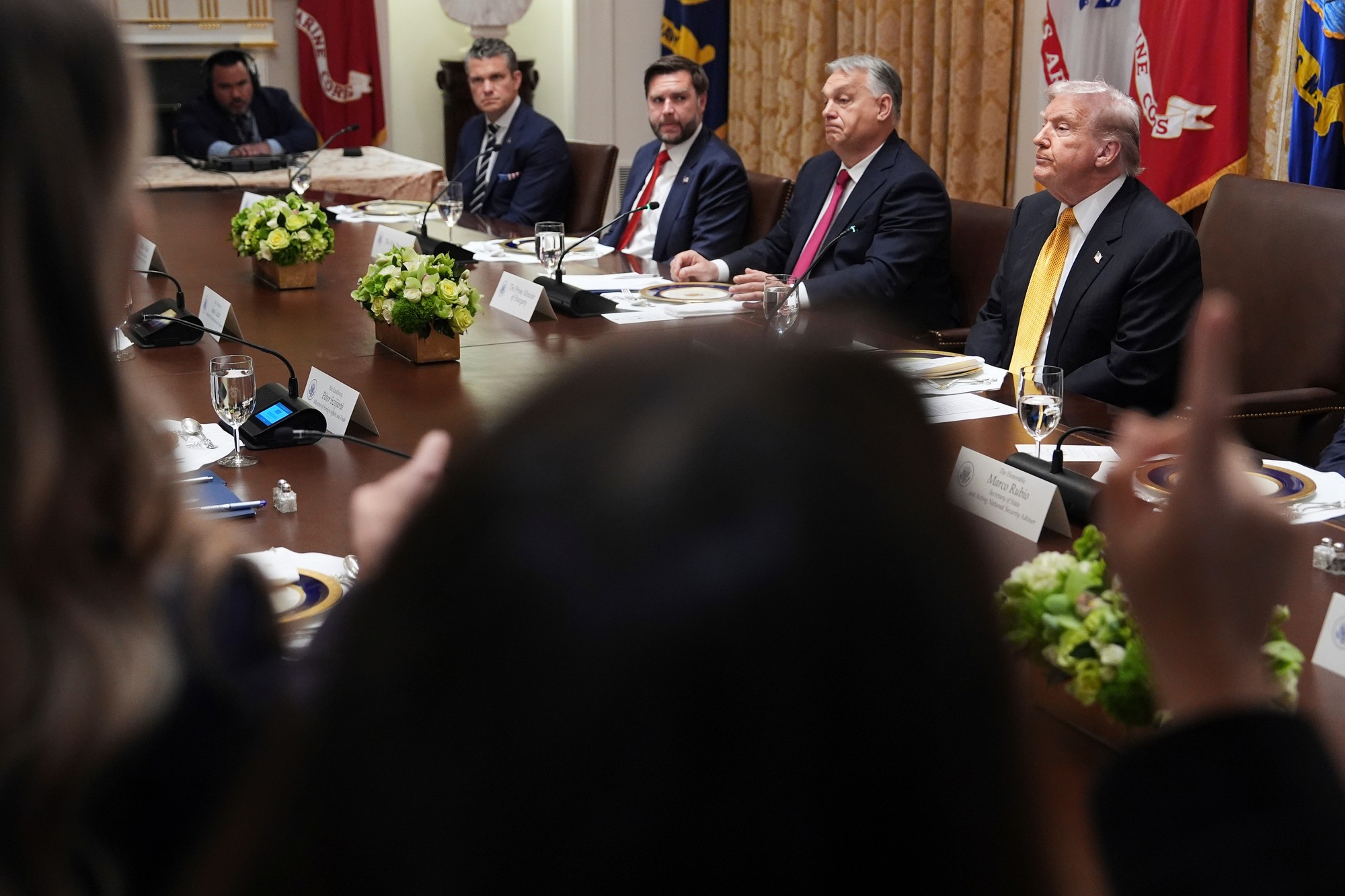 Americký prezident Donald Trump a maďarský premiér Viktor Orbán.