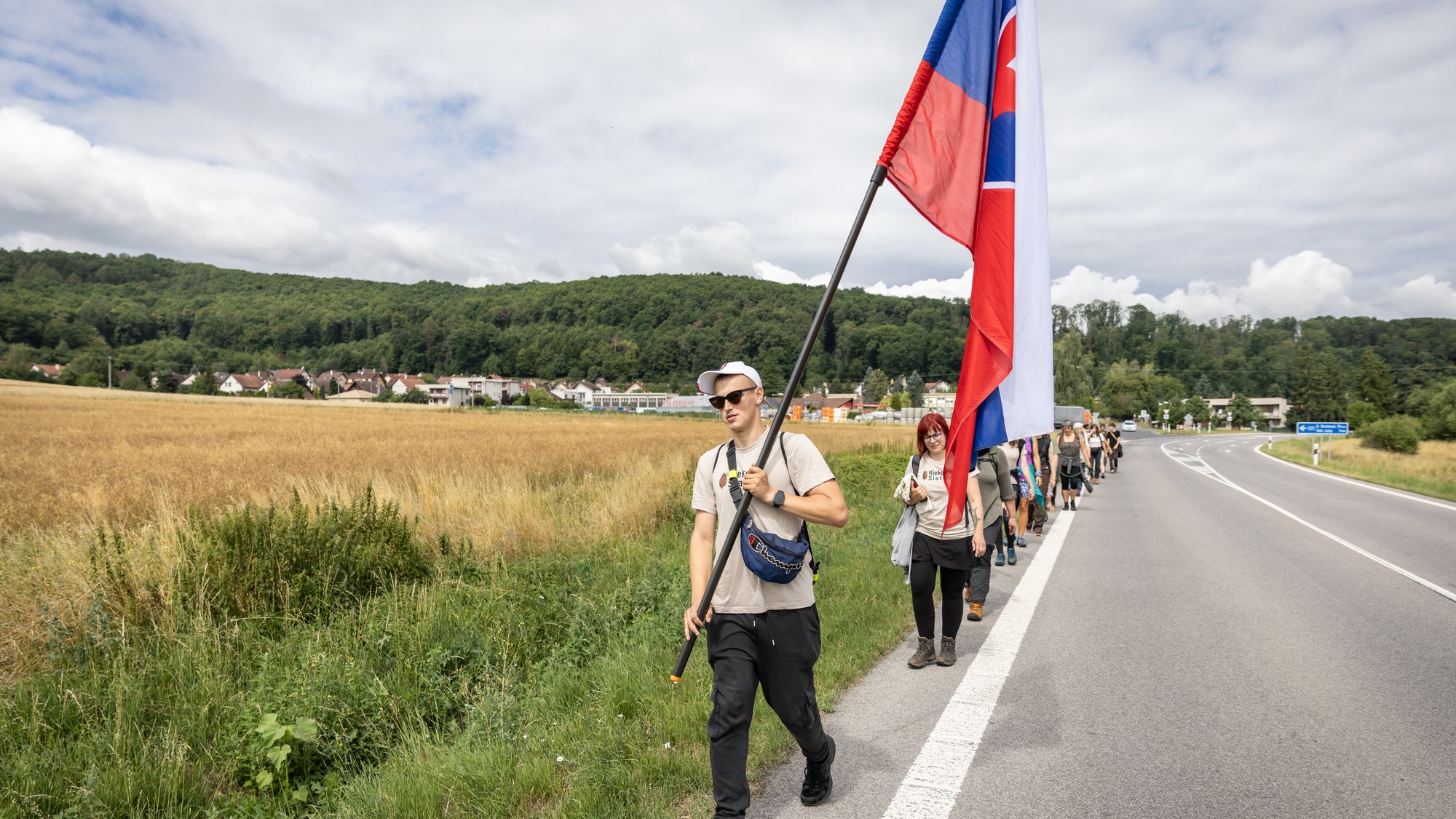 Protest proti elektrárni Málinec