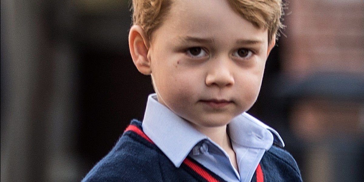 A woman has been given a police caution for 'causing a nuisance' at Prince George's school