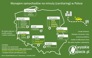 Zmiany w carsharingu. Traficar ucieka z Warszawy. Panek idzie w Polskę