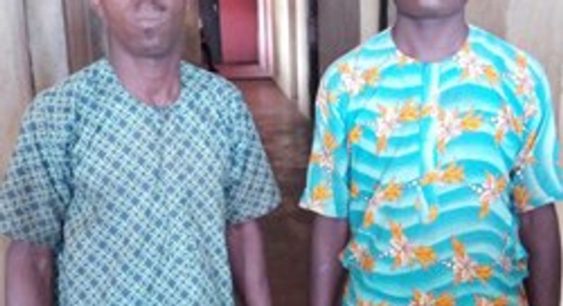 The suspects, Wole Oke and Wasiu Adesina