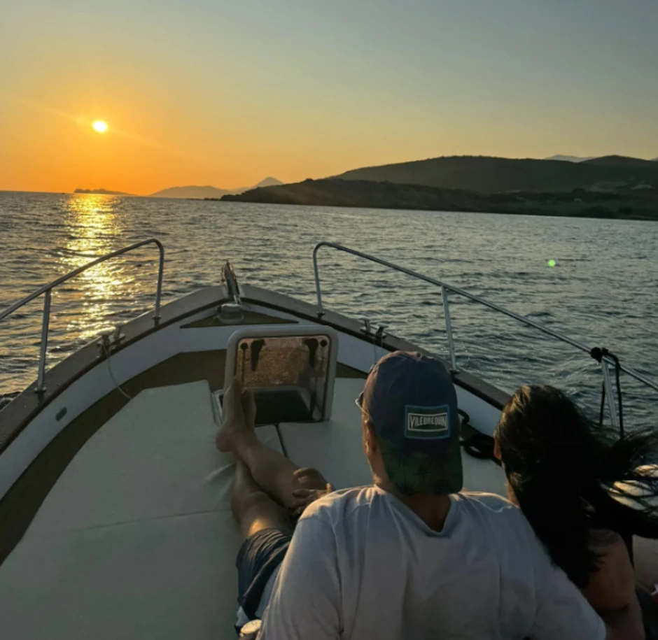 Bojana Rajić sa mužem na jahti