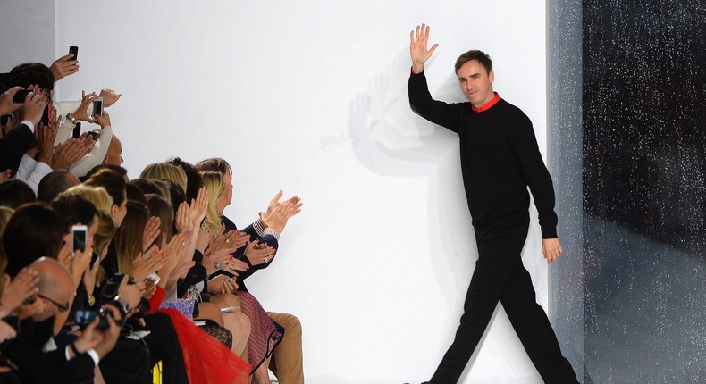 Raf Simons at Christian Dior Resort 2014 showcase