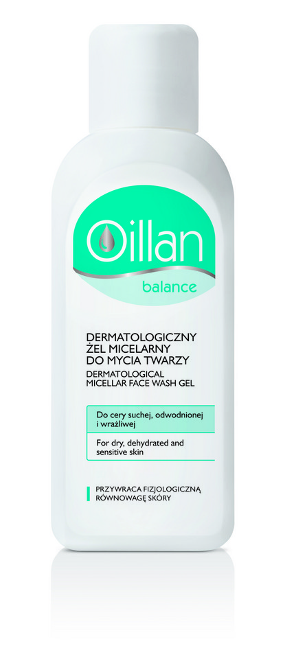 Oillan Balance, Dermatologiczny żel micelarny do mycia twarzy