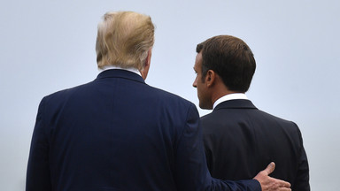 Szczyt G7. Trump zadowolony z lunchu z Macronem