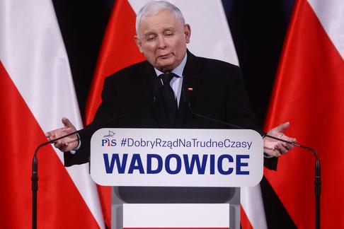 Jarosław Kaczyński w Wadowickim Centrum Kultury, 12 listopada 2022 r.