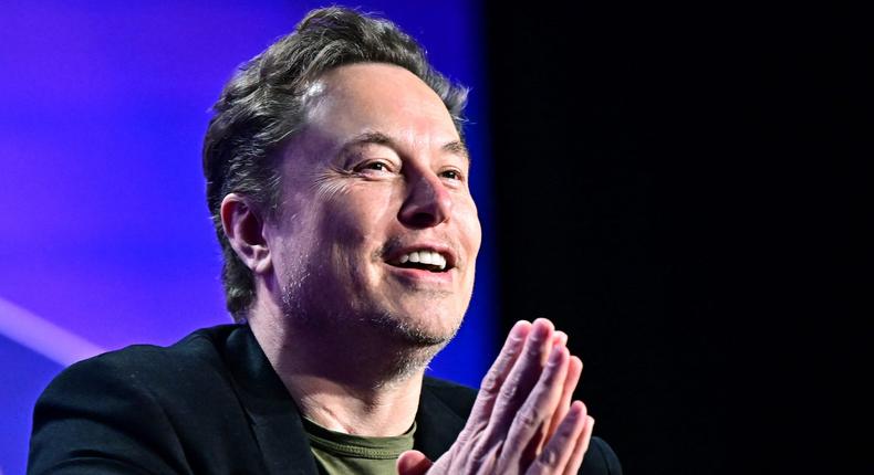 Tesla CEO Elon Musk speaks at the 27th annual Milken Institute Global Conference at the Beverly Hilton in Los Angeles on May 6, 2024.FREDERIC J. BROWN/AFP via Getty Images