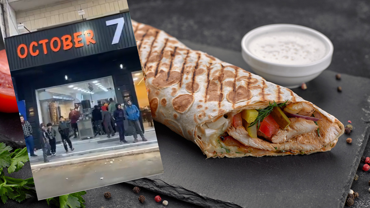 Oburzenie po otwarciu baru shawarma "7 października". "Haniebna gloryfikacja"