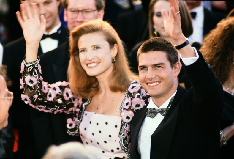 Tom Cruise z drugą żoną Mimi Rogers w 1989 r.