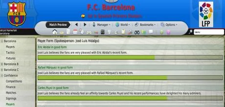 Screen z gry "Football Manager 2008"