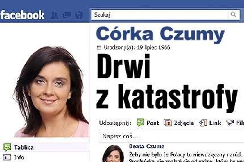 Córka Czumy drwi z katastrofy